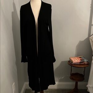 Michael Stars Black Long Cardigan